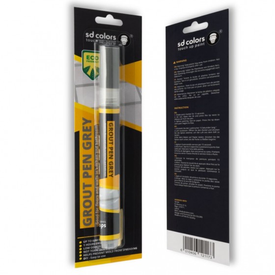 Grey Grout Pen for Tile & Grout Repair - Waterproof Paint Marker 3mm