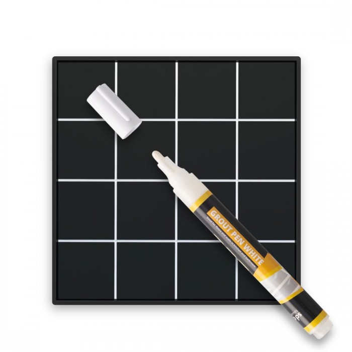 White Grout Pen for Tile & Grout Repair - Waterproof Paint Marker 3mm