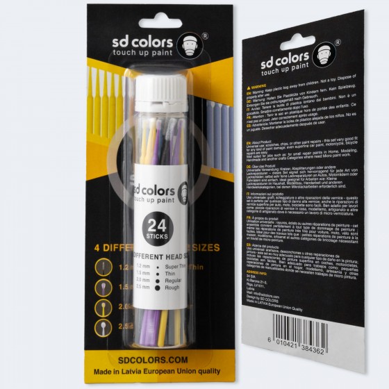 Micro Applicator Sticks - Precision Touch Up & Paint Repair Tools (24 pcs)