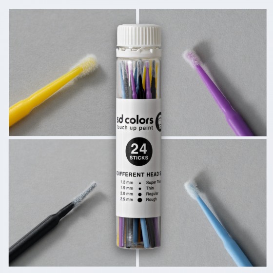 Micro Applicator Sticks - Precision Touch Up & Paint Repair Tools (24 pcs)