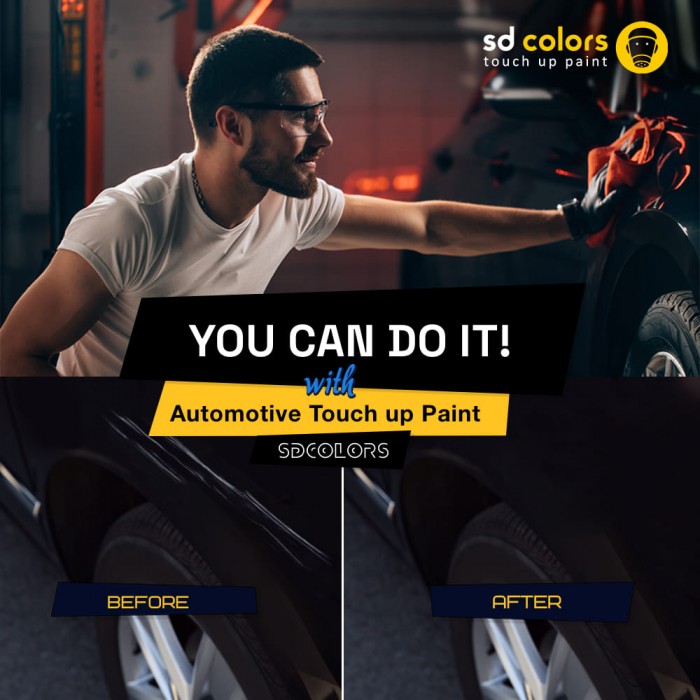 Universal Touch Up Paint 20ml Gloss White - Scratch & Stone Chip Repair