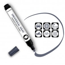SD COLORS UNIVERSAL WATERPROOF PAINT MARKER GREY for Small Repair Cars, Metal, Wood, Plastic, Windows, Frames, Doors, Gates